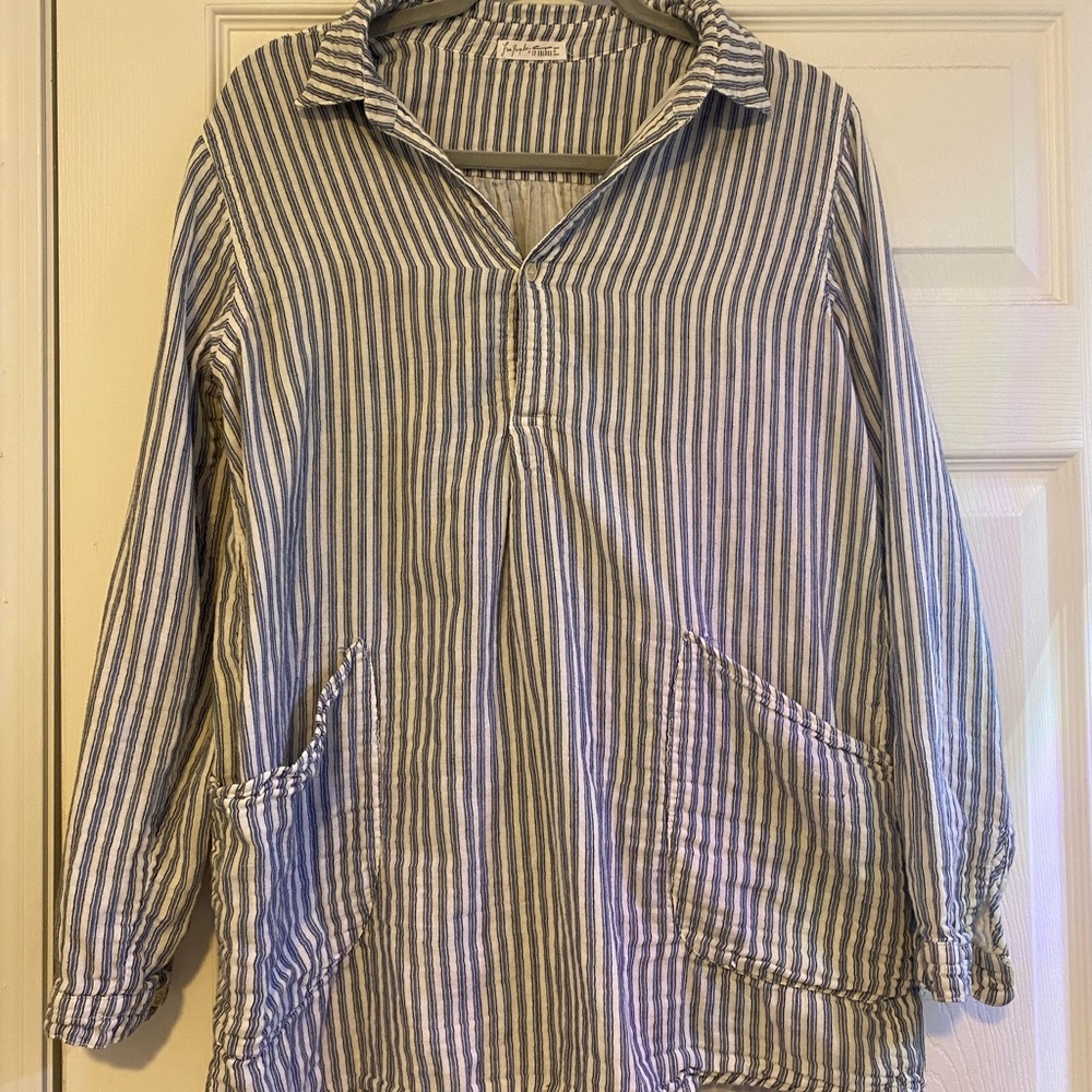 Free People CP shades Blue and White Striped mini dress / shirt